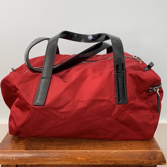 PRADA Tessuto Nylon Handbag In Red. - Picture 5 of 8
